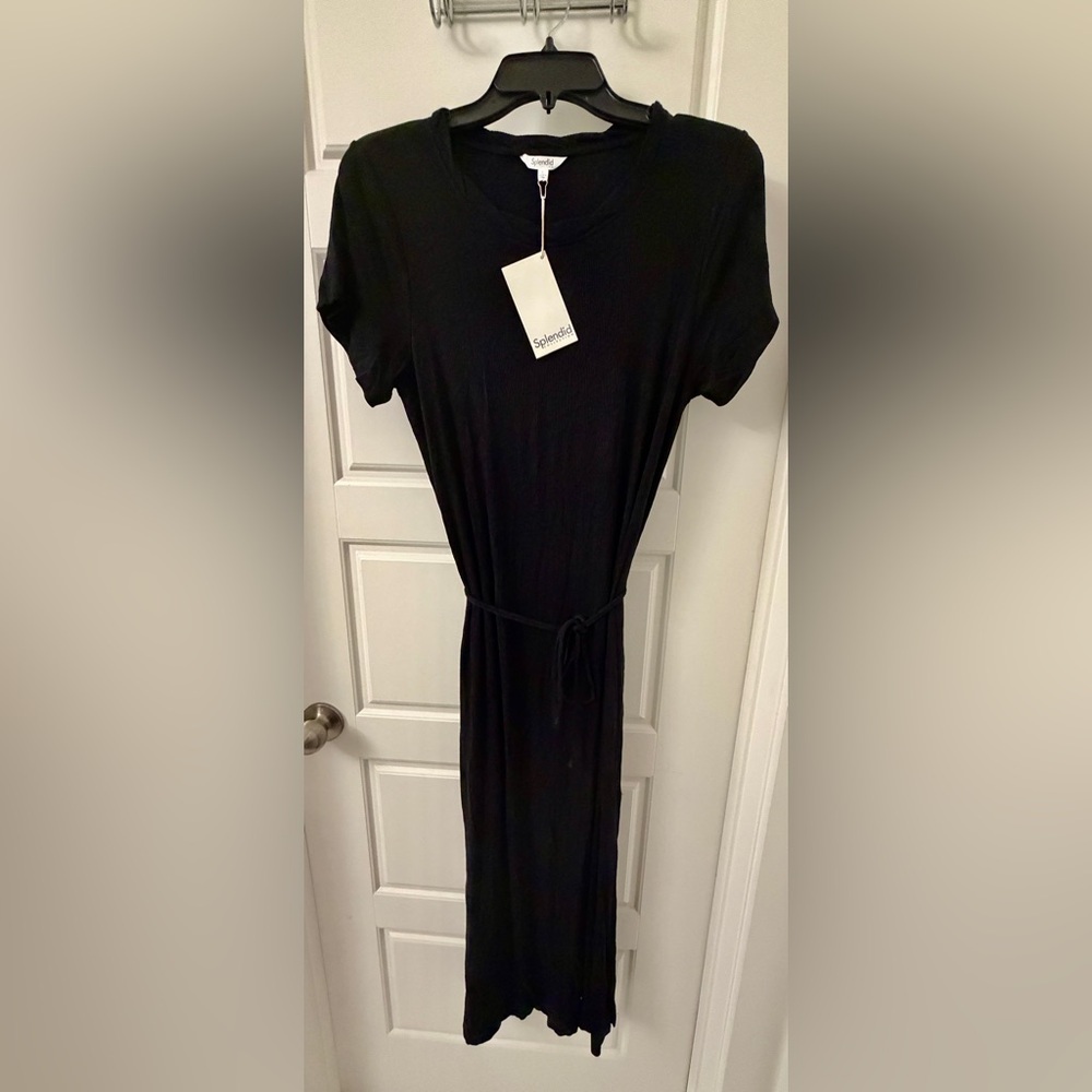 Splendid Womens Chiara Midi Short
Sleeve T-Shirt Dress - Picture 3 of 3